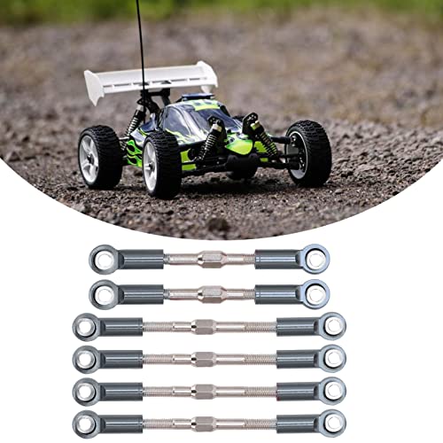 Alomejor RC Metall Zugstange RC Zugstange RC Lenkservo Zugstange Lenkservo Linkgestänge Spurstange für WLtoys 144001 124018 124019 1/14 RC Car(Titan) RC -Automodellzubehör