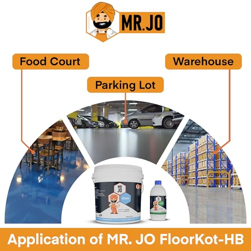 Image of MR. JO Floorkot-HB [ 6kg ] | High Build Epoxy Floor Coating | Solvent-Free | Heavy-Duty Industrial Flooring | Chemical & Abrasion Resistant (Grey)