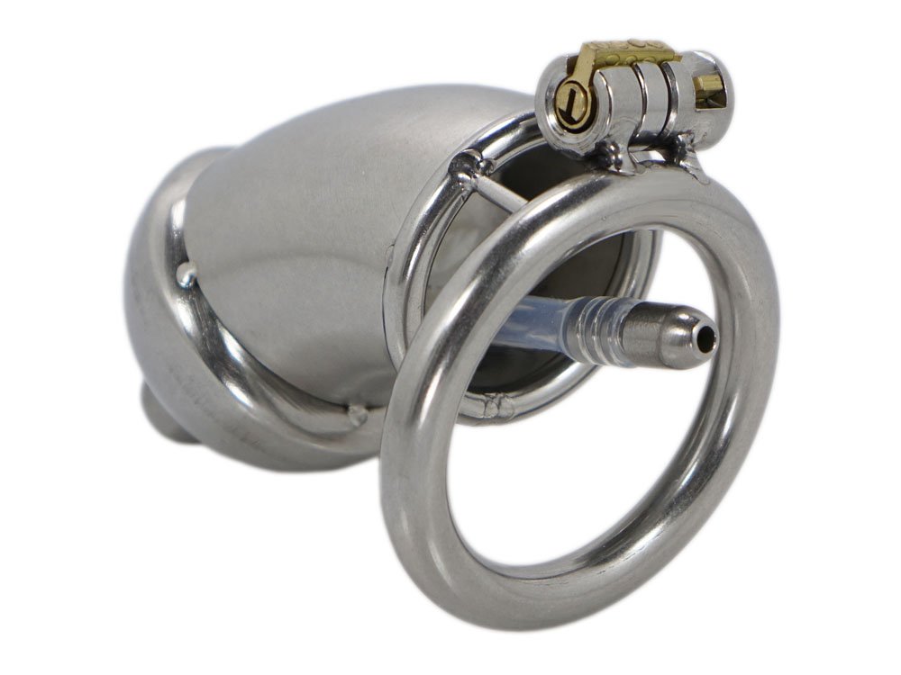 Edelstahl Peniskäfig Zero Large mit Dilator (Cockring 50 mm) : Amazon.de:  Drogerie & Körperpflege