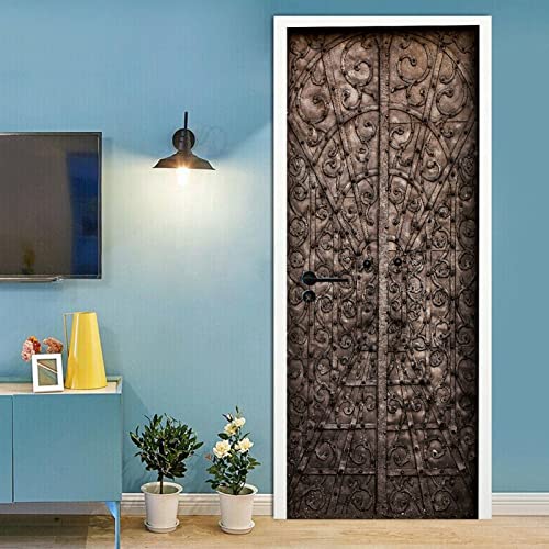 Sticker porte 3D pour masquer les imperfections mural - 8