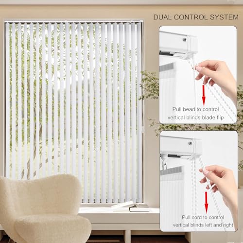 Persianas verticales opacas térmicas con cobertura de ventana a medida para interior 6