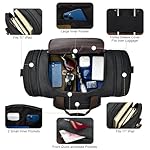 Litvyak Duffle Bag for Travel, 50L Canvas Travel Duffel Bags Overnight Weekend Gym Carry On Luggage Bag for Men & Women(Black) - Image 4