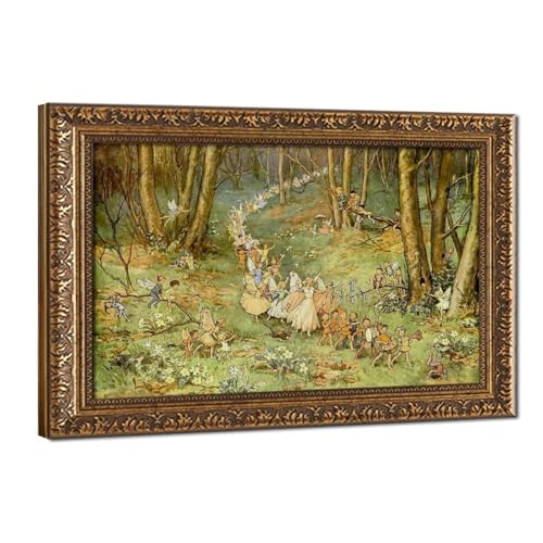 Impression sur toile The Fairy Way Margaret Tarrant poésie murale salon