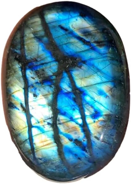 Miniatura 1 de Zenkeeper Piedra de palma grande natural para preocupaciones pulida piedra de bolsillo para curación de cristales, alivio de ansiedad y estrés