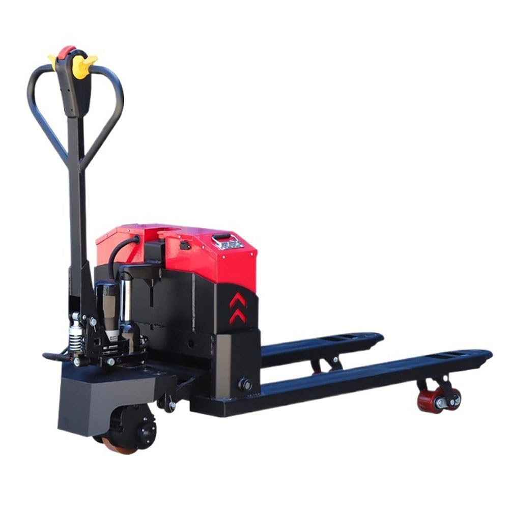 Pallet Truck Full Electric Pallet Truck Lithium Battery Classic 6600Lbs Capacity 46" x21" Fork Length Multi-Function Handle Warehouse