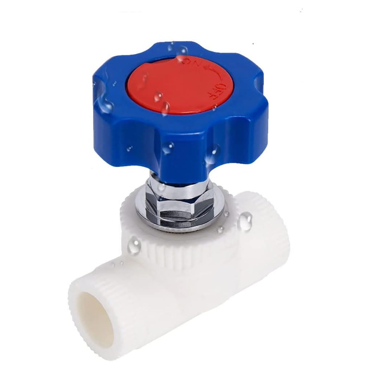 Accesorios de tubería de plástico, conectores de tubería de agua PPR, 1 válvula de bola de 20-160 mm, válvula de núcleo de acero PPR de 20-63 mm de diámetro interior, válvula de interruptor de control