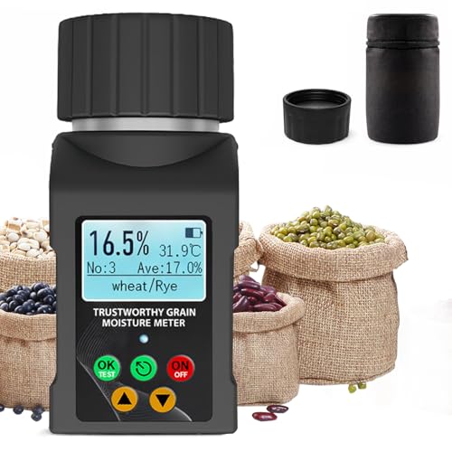 Humidimètre pour céréales portable écran LCD testeur d'humidité 40 types de grains