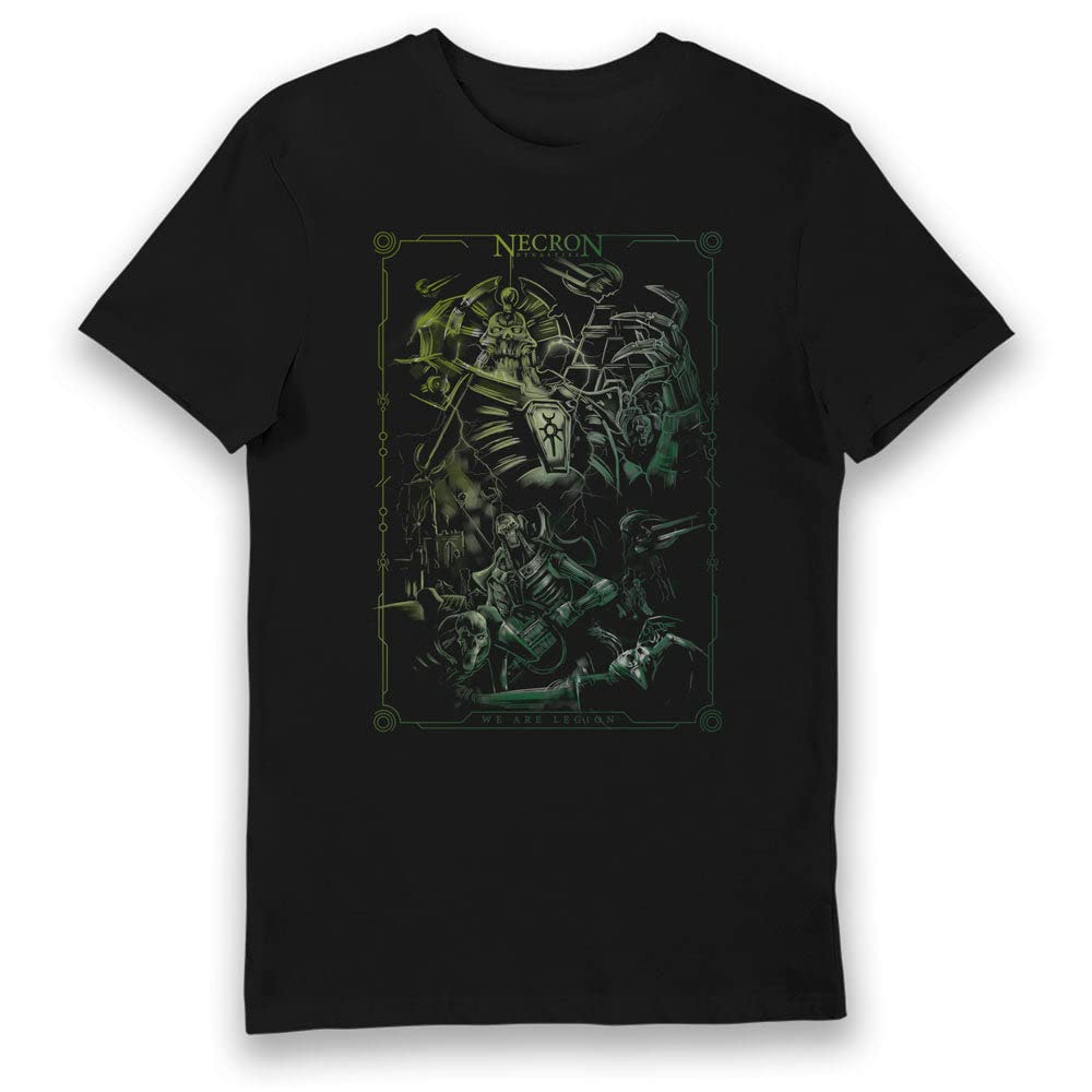 Bioworld Black Warhammer 40,000 Necron Army T-Shirt-2Xl