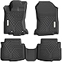 YITAMOTOR Custom Fit Floor Mats Compatible with 2020-2023 Subaru Outback/Legacy, Unique Black TPE All-Weather Guard Includes 1st & 2nd Row Full Floor Liners Set