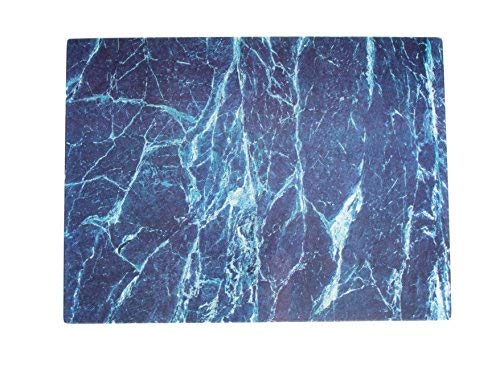 Glass Cutting Board By Clever Chef | Non Slip Cutting Board Is Shatter-Resistant, Durable, Stain Resistant, Dishwasher Safe | 12" X 15.75", Marble #TOP1