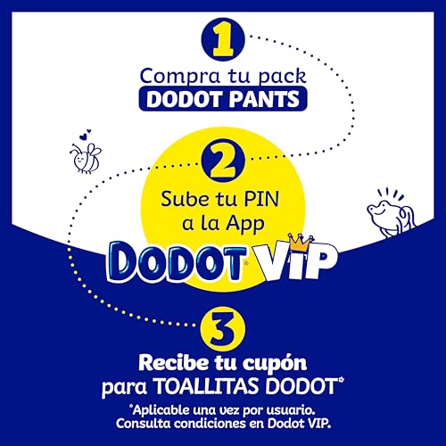Dodot Bebé Pants Pañales, Talla 6, 13-19 kg, 108 Pañales, Pañal-Braguita con Ajuste 360° Anti-Fugas, Pack Mensual - Imagen 3