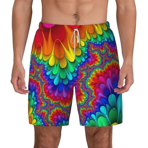 Short de bain homme été respirant imprimé tie-dye