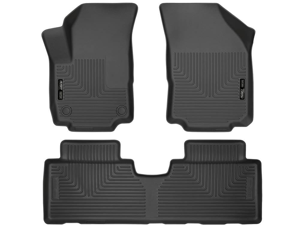 Husky Liners Weatherbeater Floor Mats Fits 2018-2024 Chevrolet Equinox Front 2nd Row 3-pc Black - 99131
