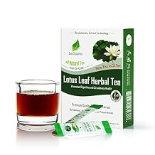 Organic Lotus Leaf Instant Tea on the Go LeCharm 100% Natural Tea Extract, Unsweetened Drink Instant Crystallized Tea Powder for Pure Water, Iced Tea and Hot Tea10 Sachets