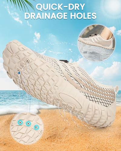 Image of Water Shoes for Women Men Quick-Dry Barefoot Shoes Breathable Aqua Socks for Swim Beach River Pool Lake Hiking Surfing Kayaking