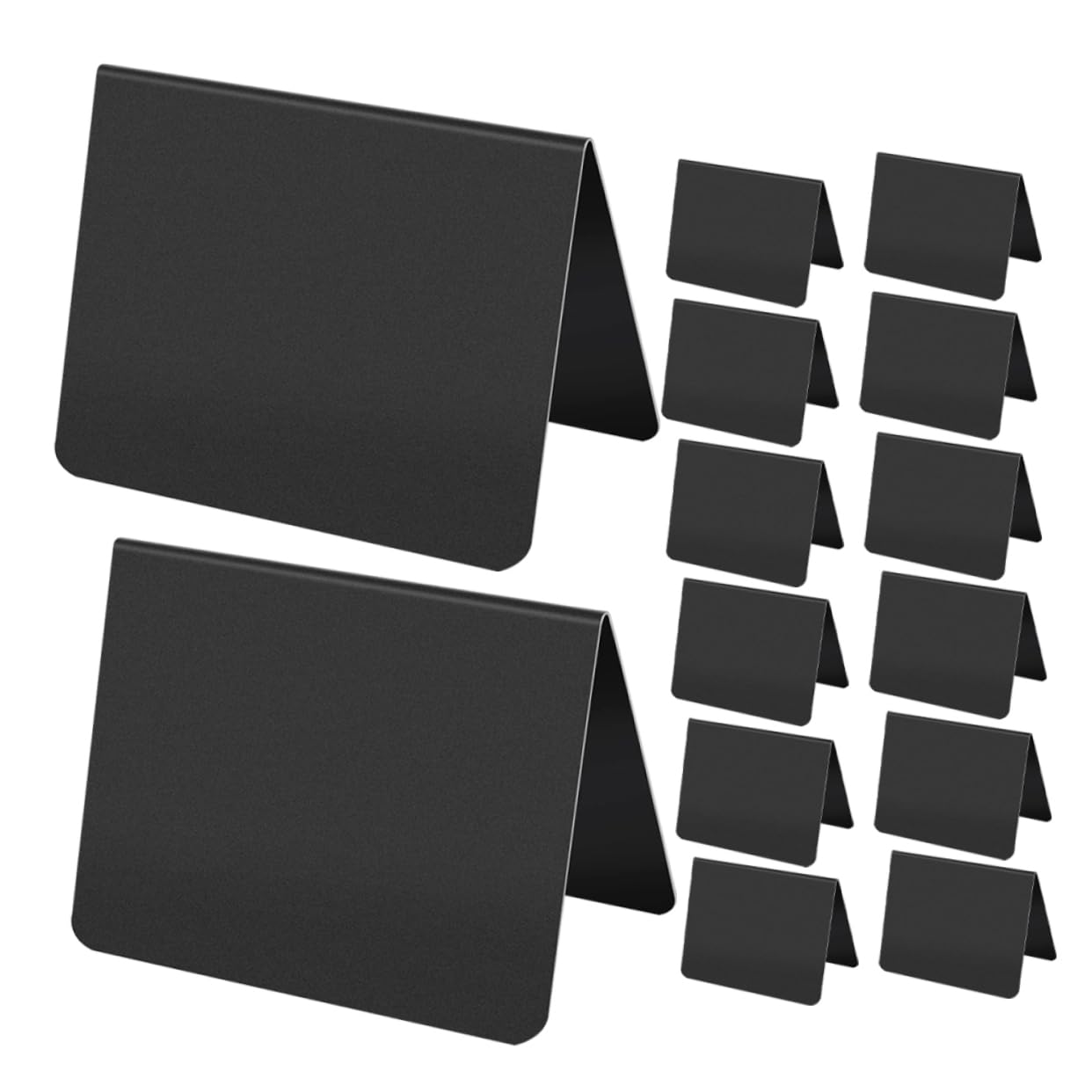 HOMSFOU 3 Set Della Lavagna Asse Lavagna Nera Della Piccole Lavagne Di Gesso Etichette Primo Di Cartello Scolastico Nero Pvc 15 Pezzi * 3
