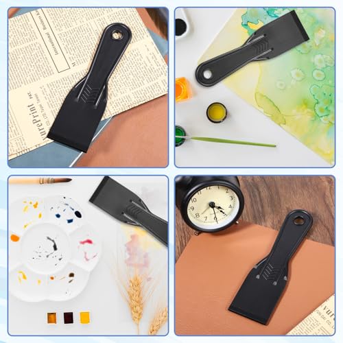 Bewudy 3 Stück Kunststoffspachtel Zubehör, Kunststoff Spachtel Spachtelmesser Kittmesser Werkzeug Flächenspachtel Schaber Set für 3D Drucker Harzentfernung Spackeln Patchen (2 Zoll) – Bild 6
