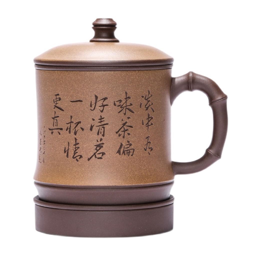 Tasse à thé Filtre Manuel for thé et Eau - Séparation de Sable Violet - Tasse à café d'étude 500 ML - Tasse à thé en Argile Tasses à thé réutilisables