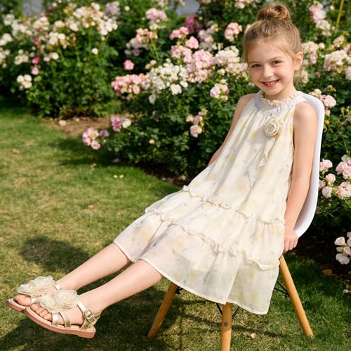 Image of Kiderence Toddler Girls Sandals Little Girls Kids Shoes Girls Sandals Toddler