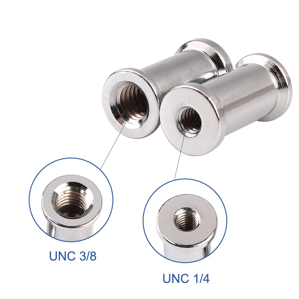 CESFONJER 21 Piezas Adaptador De Tornillo Para Cámara: 1/4 A 3/8, Sólido Y Portátil (Trípode, Monopod, Bola)