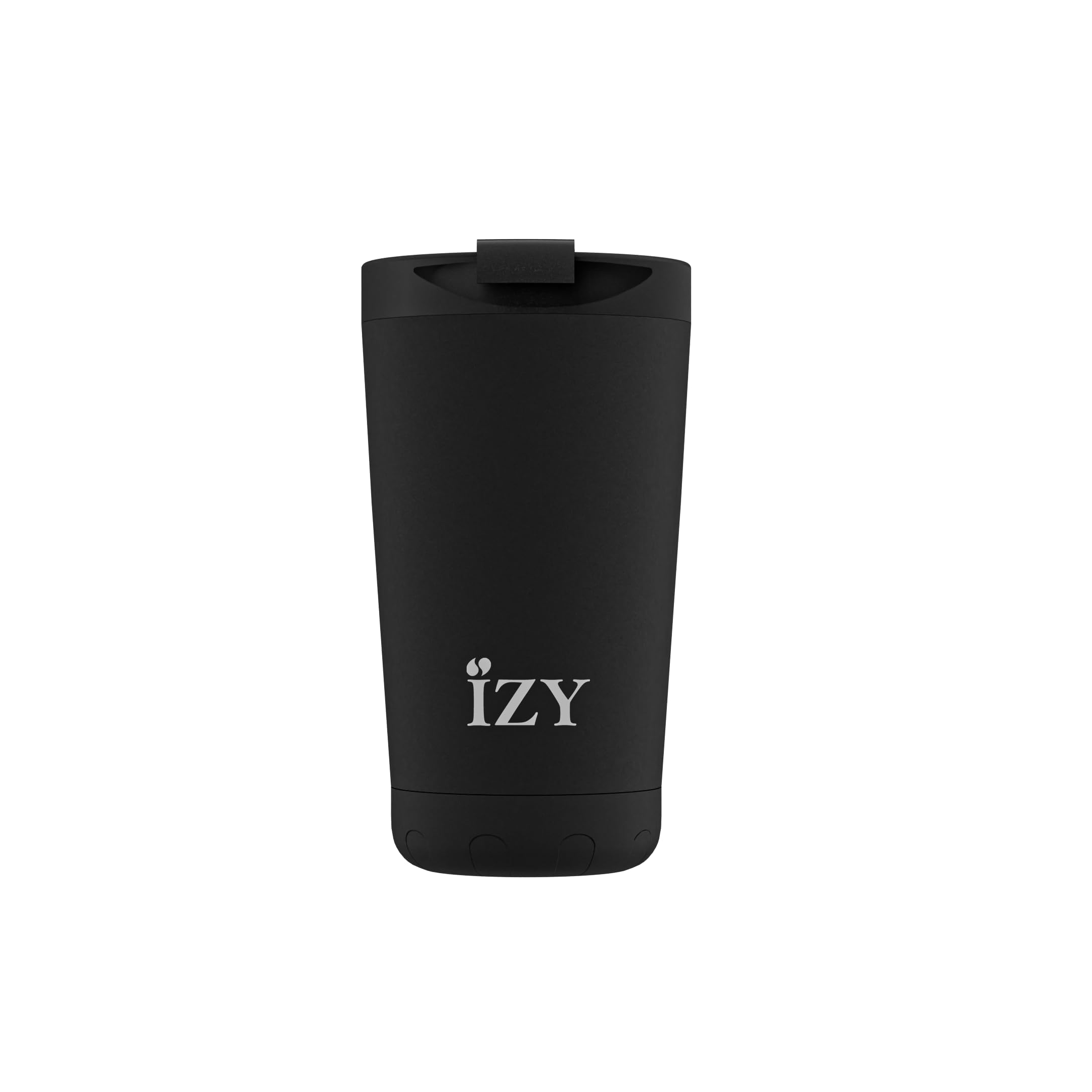 Kubek termiczny IZY - Kubek do kawy 350 ml - Kubek do kawy na wynos - Termos - Bez BPA - Kubek podróżny ze stali nierdzewnej - Szczelny (czarny)