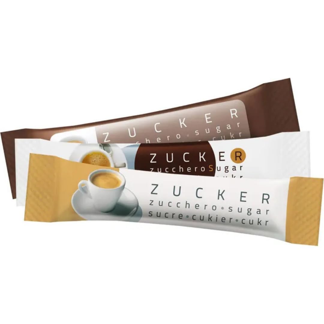Mini Zucker-Sticks Zucker 375 Gramm (150 Sticks à 2.5g.)