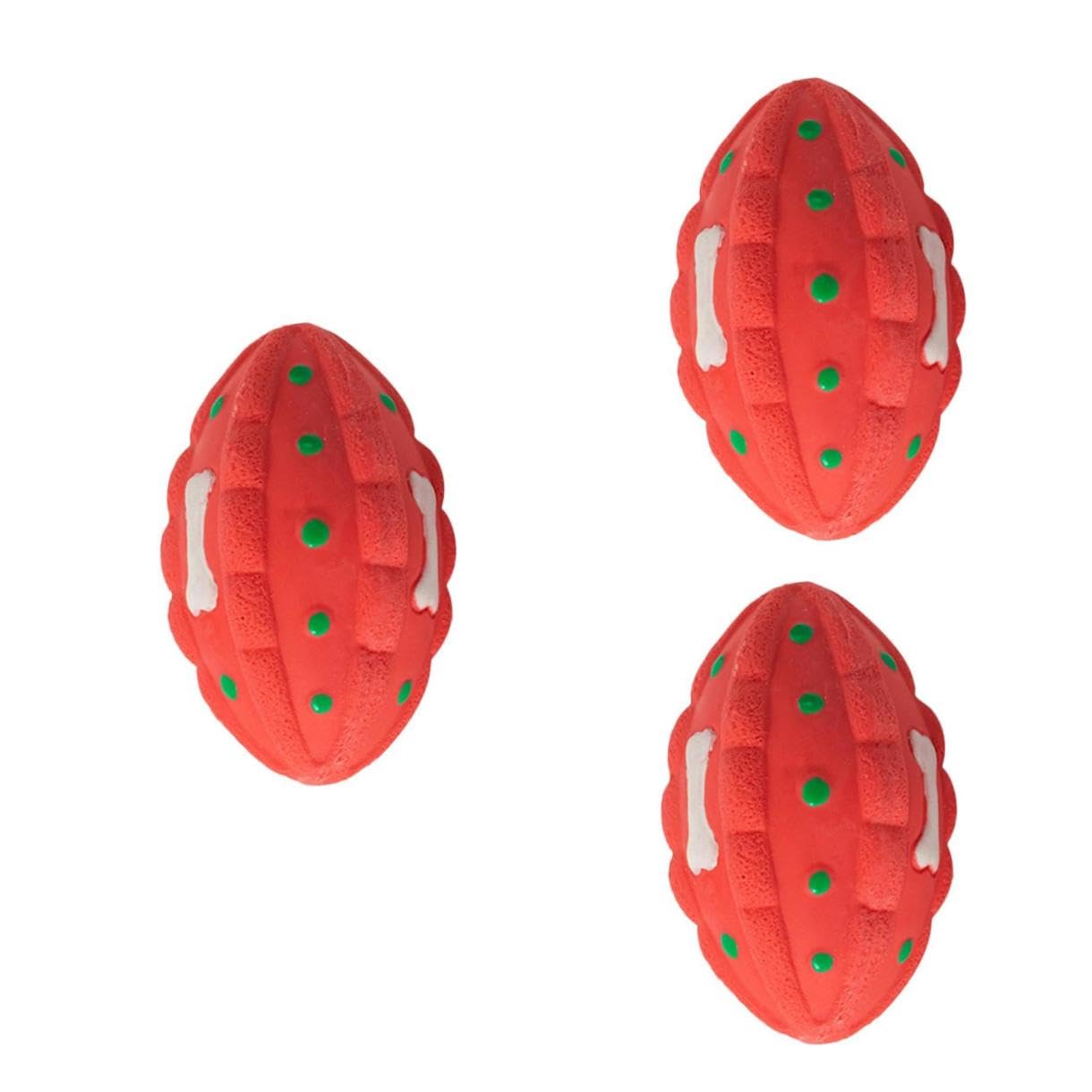FRCOLOR 3piezas Juguete Interactivo De Masticar Para Perros Juguete Divertido Forma De Fruta Para Cachorros y Perros Medianos Material Suave y Seguro Estimula El Ejercicio Inteligencia