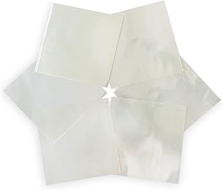 Clear Cello Sheets (200 pcs 8 x 8 in) - Clear Cellophane Sheets - Cello Paper Sheets- Clear Cellophane Wrap - Clear Wrapping Paper - Cellophane Paper - Papel Celofan Transparente - Papel Selofan (Clear)