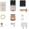 Contemporary SmartCode Electronic Keypad Deadbolt - Satin Nickel