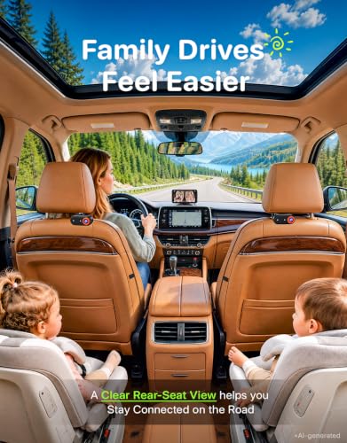 LUCKVIEW BM2PRO Dual Car Camera Baby Monitor for 2 Kids - image 4