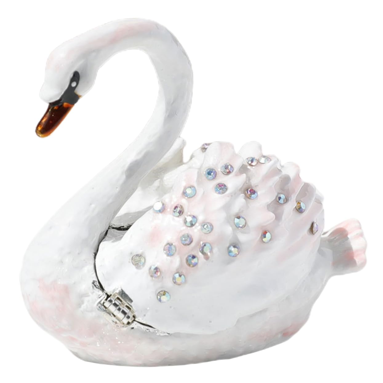Amazon.com: Garneck Animal Jewelry Box Swan Shape Crystal Case