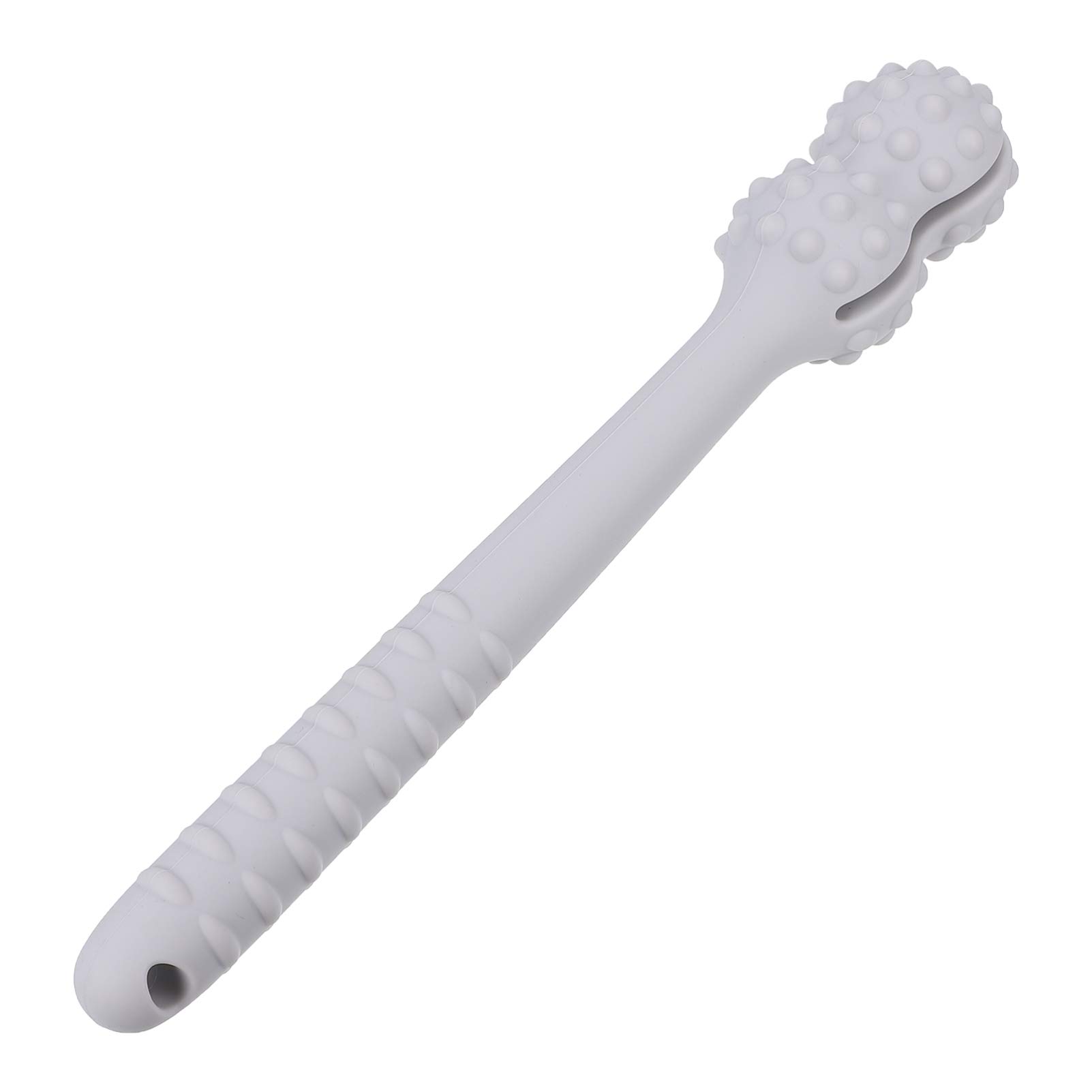 QISNG Silicone Massage Stick Hammer Back Acupoint Beat Stick for Arthritis Pain Relief Release and The Tension of Back Legs Arms Neck Shoulder Grey
