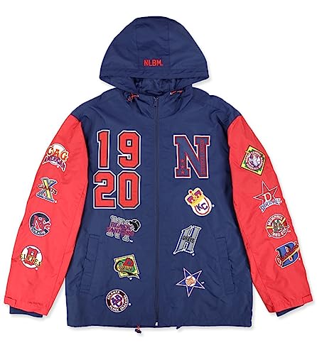 NLBM Negro Leagues M6 Windbreaker Jacket Navy