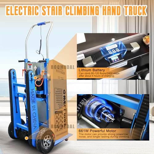 Carretilla eléctrica sube escaleras 661 lb 600W miniatura 3