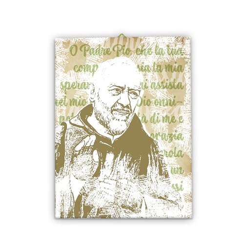 Toile pop-art San Pio Fratelli Bonella une présence protectrice chez vous