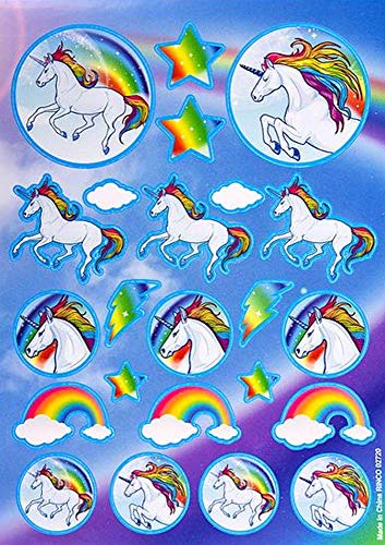 Hoja de pegatinas de unicornio Cover