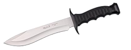 85-181 Kraton Handle Tactical Knife with Leather Sheath