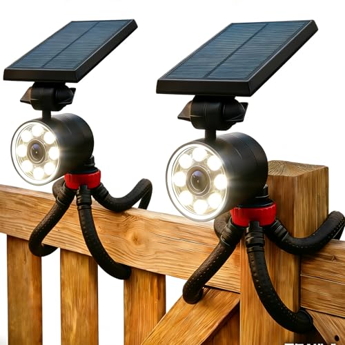 Outdoor Solar Camping Lights Aluminum alloy with Portable Tripod - 1400LM Solar Motion Sensor...