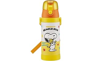 Skater SDPV5 Children's Water Bottle: Unbreakable Stainless Steel, Direct Drinking, and Vivid Snoopy Design