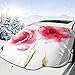 Produktbild New Shorts Little Red Spring Summer Time Garden Florals Field Poppy Artwork Theme One Size Car Front Windshield Cover Foldable Sunshade Fits Most Cars, Trucks, SUVs
