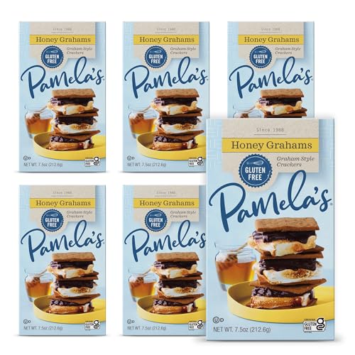 Pamela's Traditional Honey Grahams, Gluten Free, 7.5 Ounces (Pack Of 6)