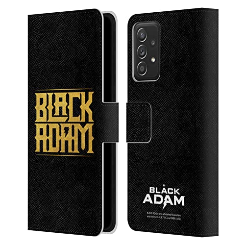 Étui Cuir Galaxy A52s avec Rabat Portefeuille et Antichoc Black Adam