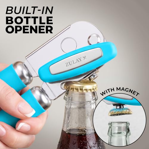 Image of Zulay Kitchen Stainless Steel Swing Open Manual Can Opener Comfortable Grip