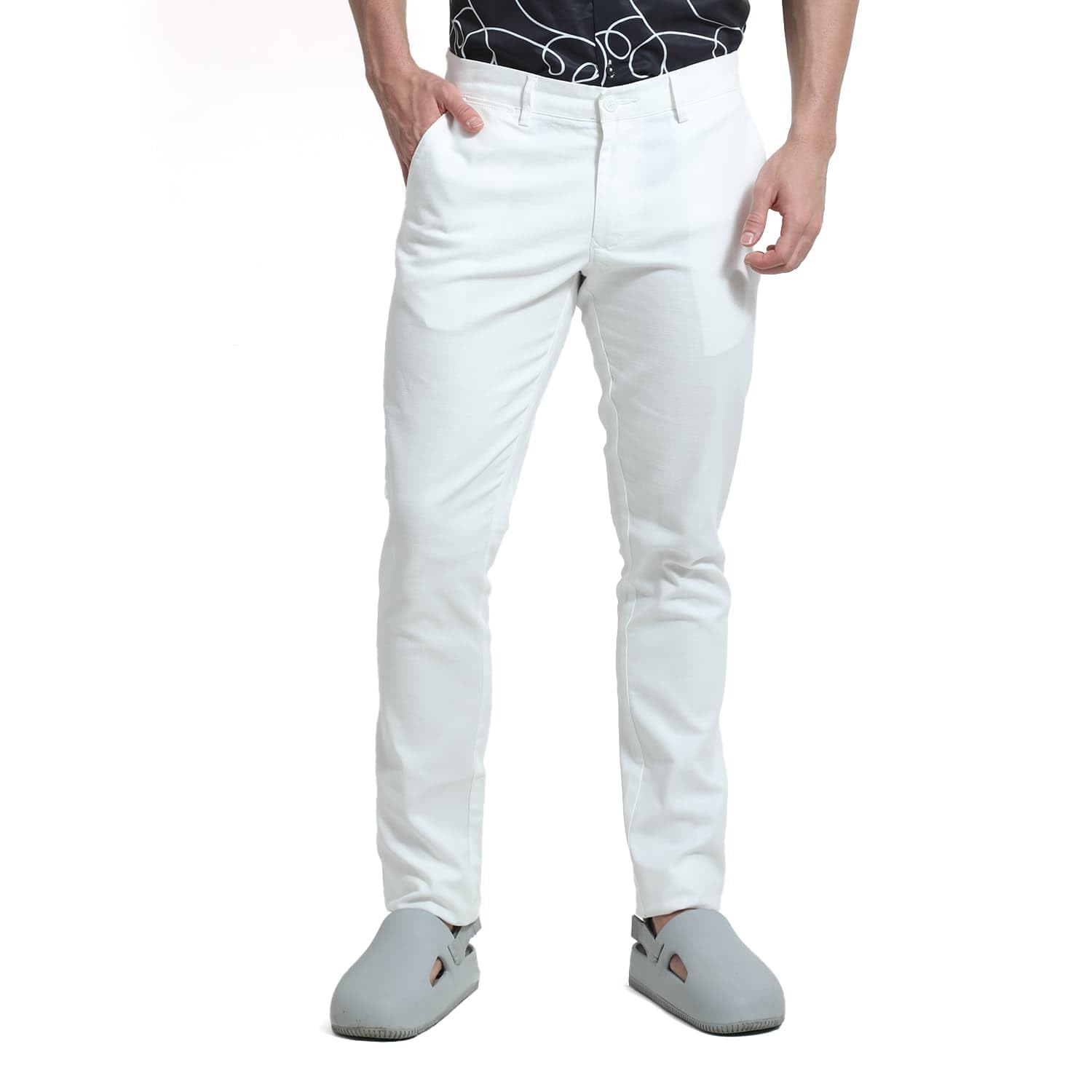 basics Premium Cotton Stretch Formal Trousers for Men | Office Pants-picture-29