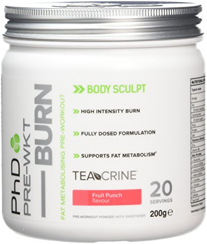 PhD Nutrition Pre-Workout Burn Supplement, Fruit Punch