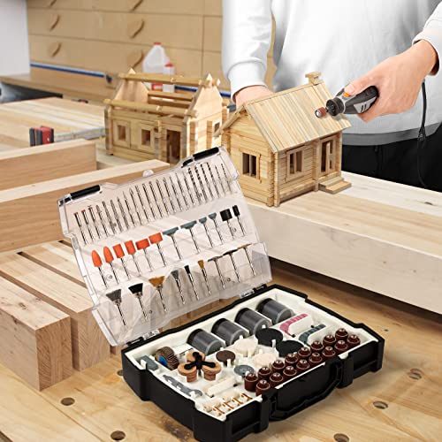 Rotary Tool Accessories Kit, Abolife 365 Pieces Multi-Purpose Accessory Set, 1/8"(3.2Mm) Diameter Shanks Universal Fitment For Cutting, Grinding, Polishing, Drilling And Engraving, Accessory Kit #TOP3