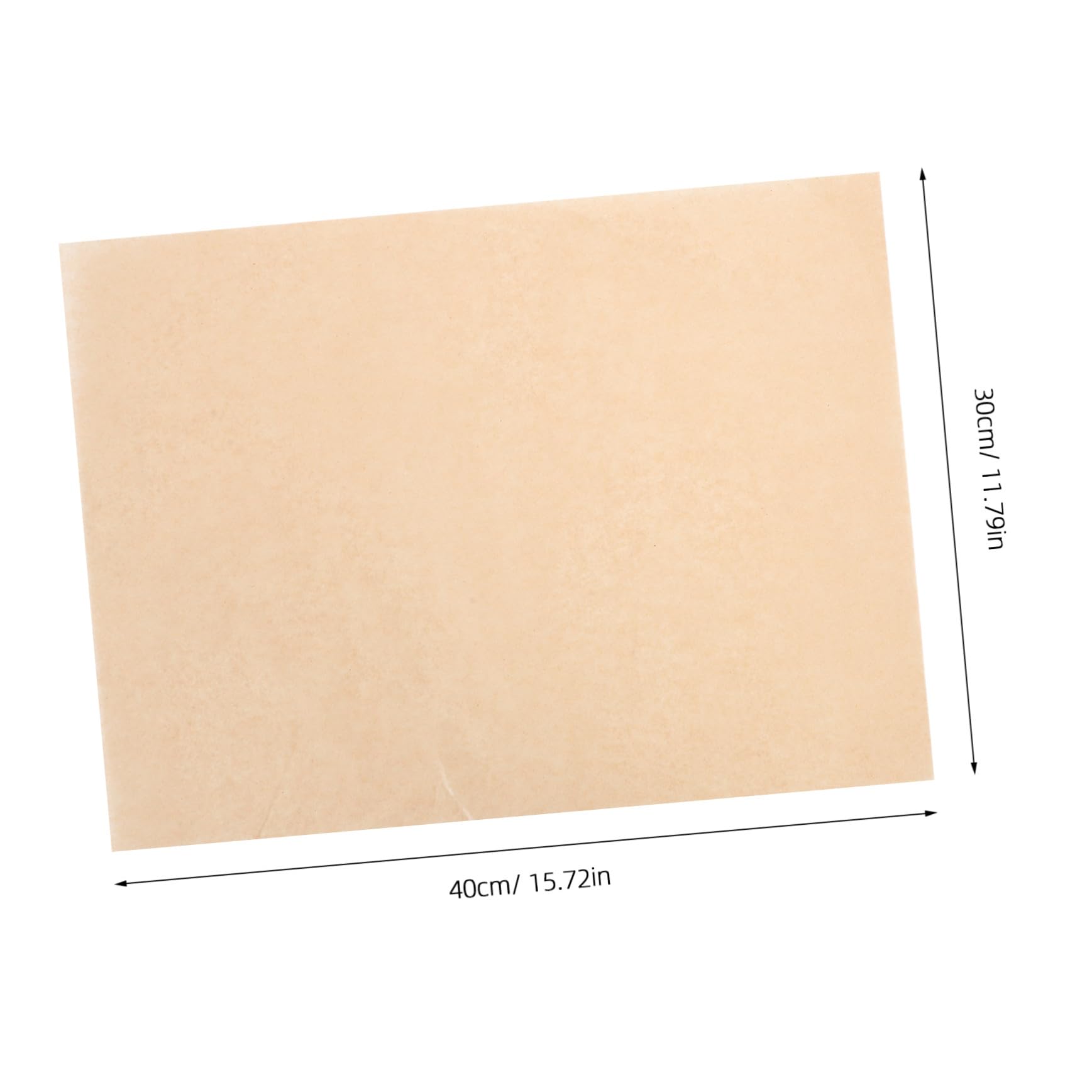 100 Hojas Papel Pergamino sin Blanquear, Resistente al Calor, Antiadherente, Rectangular Precortado para Hornear, Freidora de Aire, Vapor y Barbacoa