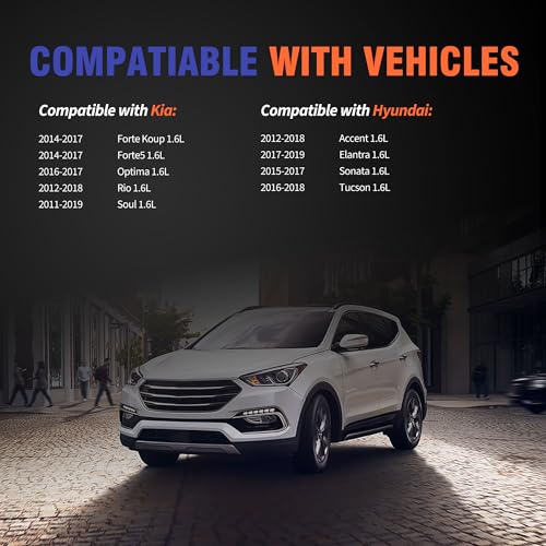 Image of HiSport Valve Cover Gasket Set - Compatible with Hyundai Accent Elantra Sonata Tucson Compatible with Kia Forte Koup Forte5 Optima Rio Soul 1.6L 2012-2019 - Replace VS50818R