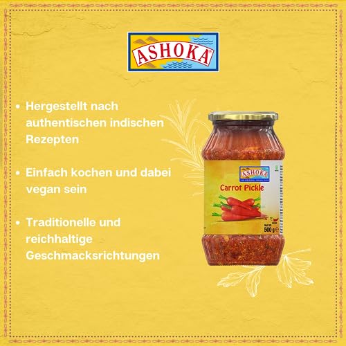 ASHOKA - Karotte Pickle, 6er pack (6 X 500 GR)