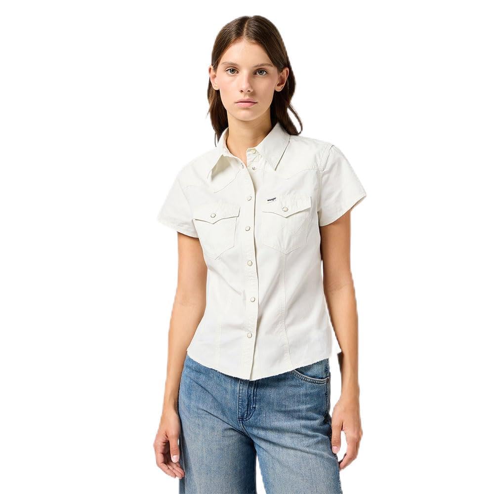 Shrunken Shirt, biały (Vintage White), M
